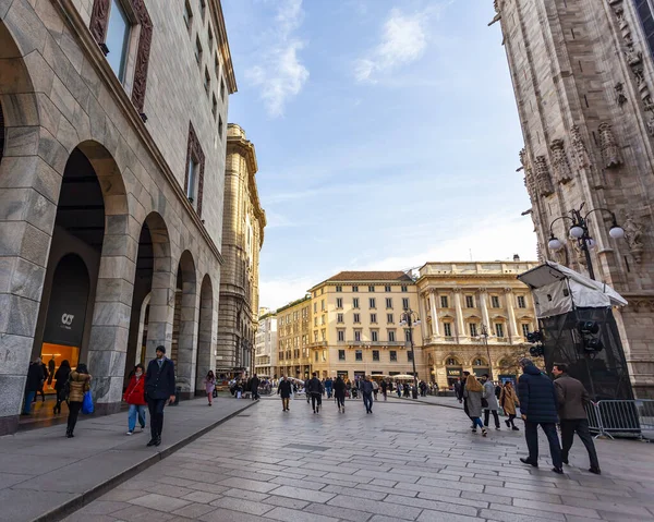 Milan Italie Février 2020 Vue Urbaine Typique Dans Une Zone — Photo