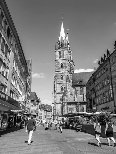 Nürnberg August 2018 Schöne Aussicht Auf Die Stadt Altbauten Der — Stockfoto