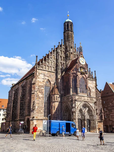 Norimberga Germania Agosto 2018 Chiesa Della Vergine Maria — Foto Stock