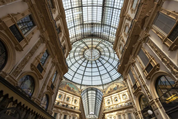 Milan Itálie Února2020 Historické Nákupní Centrum Galleria Vittorio Emanuele Milanese — Stock fotografie