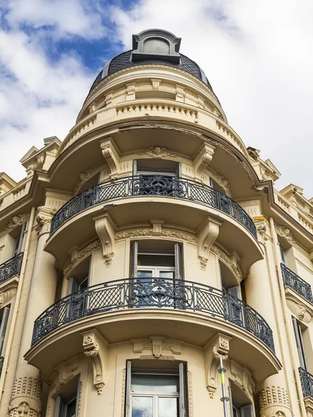 Pěkné Francie Října2019 Typická Architektura Provincie Fragment Fasády Budovy — Stock fotografie