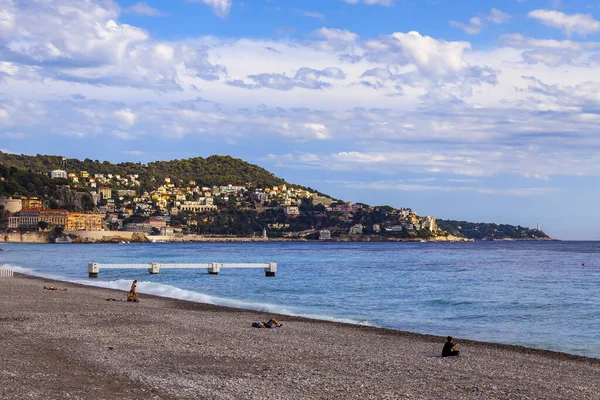 프랑스 2019 산책로 Des Anglais 바다에 — 스톡 사진