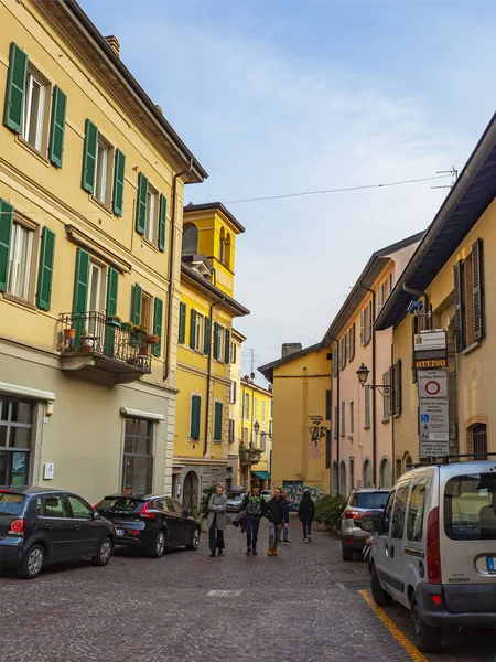 Лекко Италия Февраля 2020 Года Типичный Вид Город Историческом Здании — стоковое фото