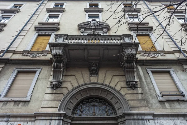 Bergamo Italy February 2020 Typical Architectural Details Building Historic Building — Stock Photo, Image