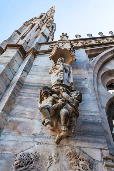Милан Италия Февраля 2020 Года Одной Достопримечательностей Города Является Кафедральный — стоковое фото