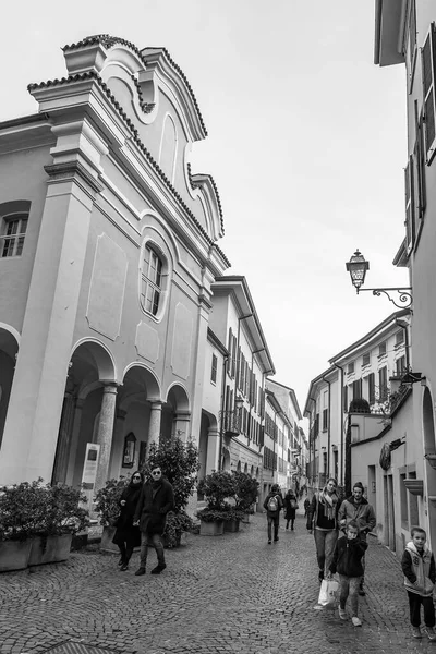 Lecco Italy February 2020 Typical Urban View Historic Building Area — Stock Photo, Image