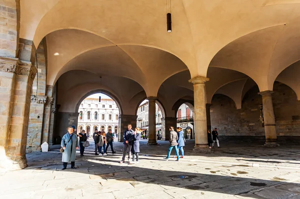 Bergame Italie Février 2020 Vue Panoramique Sur Ville Dans Haute — Photo