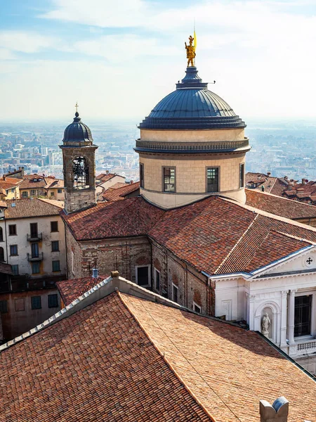 Bergamo Febbraio 2020 Vista Panoramica Della Città Nella Città Alta — Foto Stock