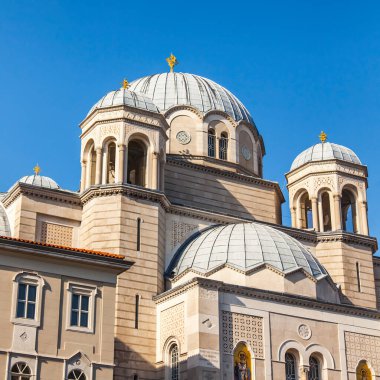 Trieste, İtalya, 7 Ağustos 2019. Trimifunta 'nın Hayat Veren ve Ruhu Üçlemesi Kilisesi, 
