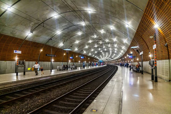 Monte Carlo Mónaco Octubre 2020 Delantales Estación Tren Ciudad — Foto de Stock