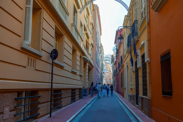モンテ カルロ モナコ 2019年10月13日 旧市街の典型的な通り建築アンサンブル — ストック写真