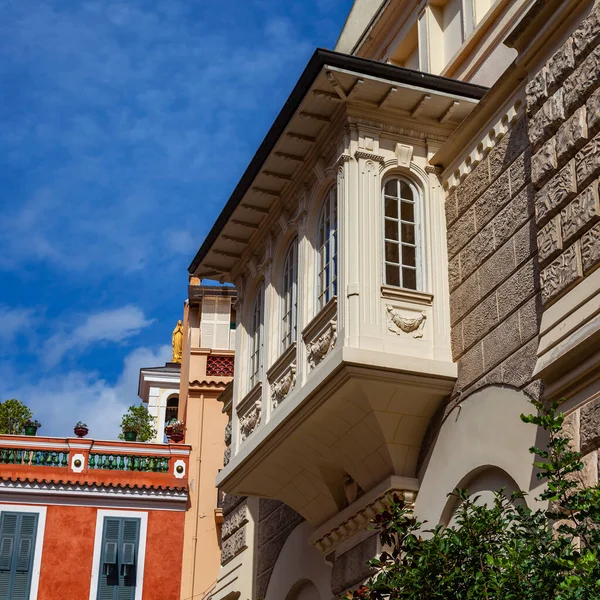 Monte Carlo Monako Października 2019 Typowe Szczegóły Miejskiego Zespołu Architektonicznego — Zdjęcie stockowe