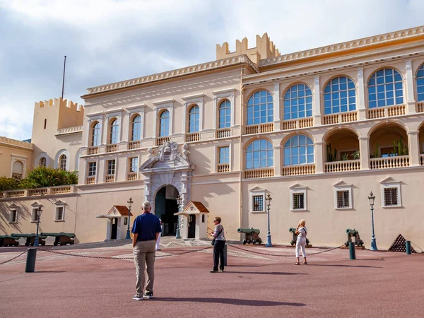 Monte Carlo Monako Października 2019 Fragment Zespołu Architektonicznego Rezydencji Księcia — Zdjęcie stockowe