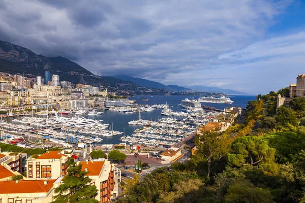Monte Carlo Monaco October 2019 관망대에서 역사적 지역의 아름다운 — 스톡 사진