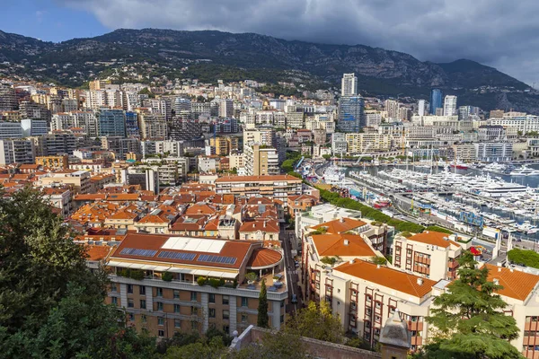 Monte Carlo Monaco Oktober 2019 Prachtig Uitzicht Het Historische Gebouwengebied — Stockfoto