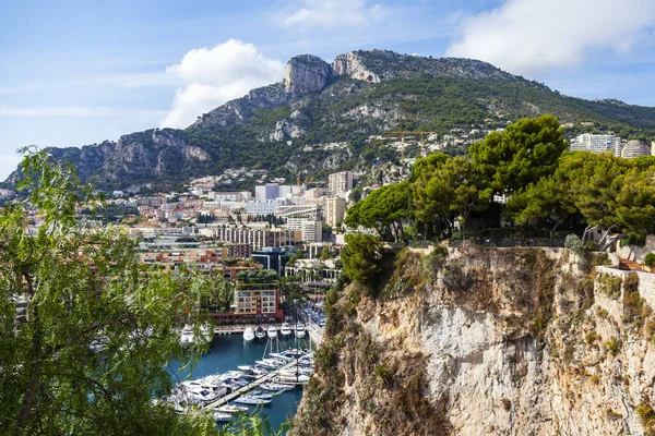Monte Carlo Monako Października 2019 Piękny Widok Dzielnicę Mieszkalną Zatokę — Zdjęcie stockowe