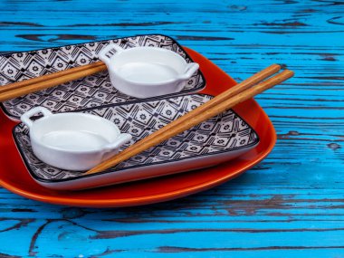 Japon mutfağı için tabaklar