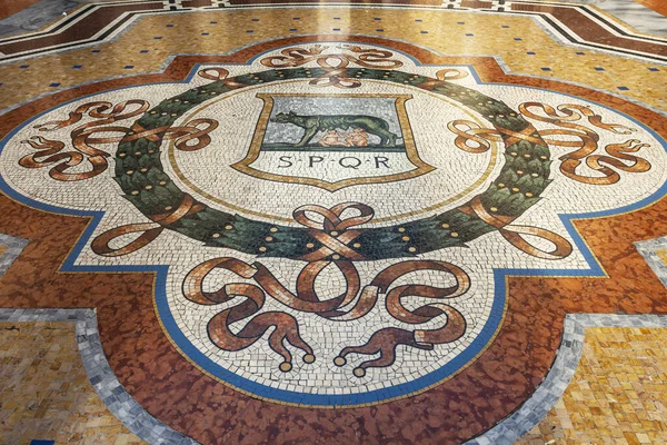 Milan Italy February 2020 Historic Galleria Vittorio Emanuele Milanese Shopping — Stock Photo, Image