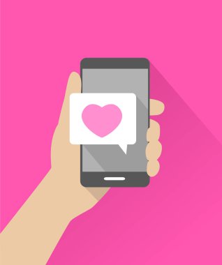 Mobil iletişim - aşk mesajı