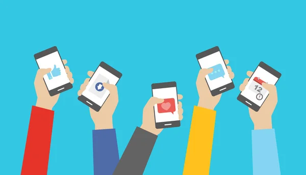 Mobile Apps Concetto di comunicazione — Vettoriale Stock