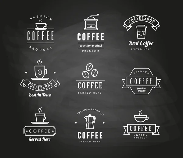 Café & Bolos Chalkboard — Vetor de Stock