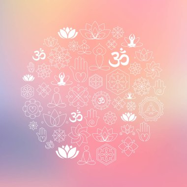 Yoga ve sağlık arka plan