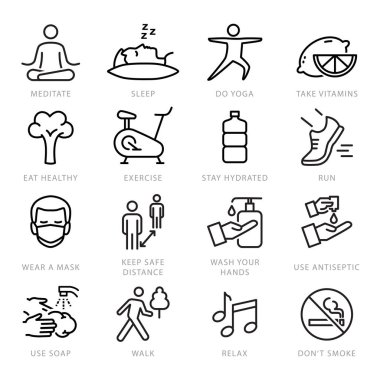 Sağlıklı yaşam tarzı - virüslere, hastalıklara, koronavirüs korumasına karşı