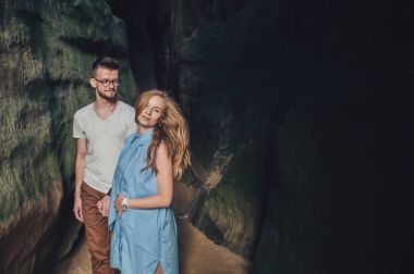 Güzel çift kale kayaları karşı duran