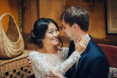 Vintage ve retro iç ihale Çift 