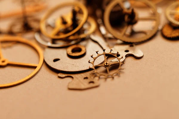 Detail of clock parts for restoration — Stock Photo, Image