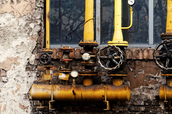 Válvula oxidada - fotografía industrial — Foto de Stock