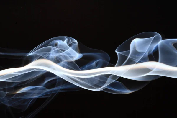 Abstraktní modrý kouř Stock Snímky
