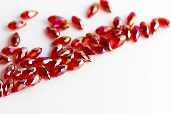 Shining red beads — Stock Photo, Image