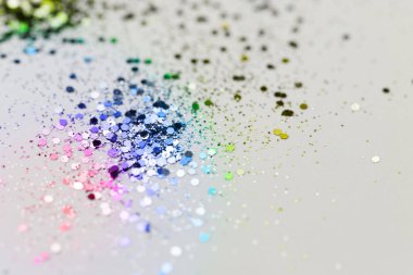 Renk glitter - makro fotoğraf