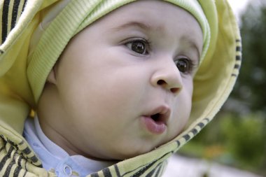 Şirin hayran çocuk