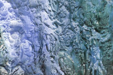 İlginç mavi doku şişmiş boya