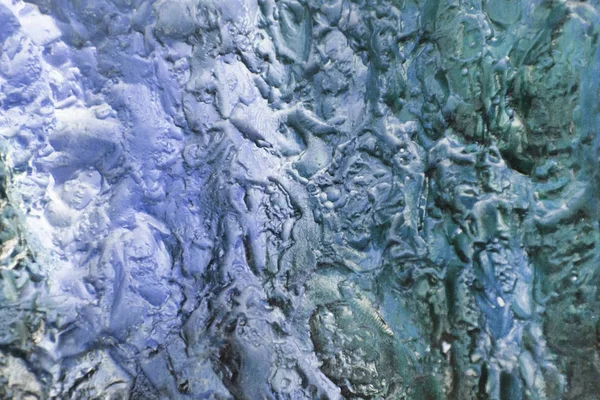 İlginç mavi doku şişmiş boya