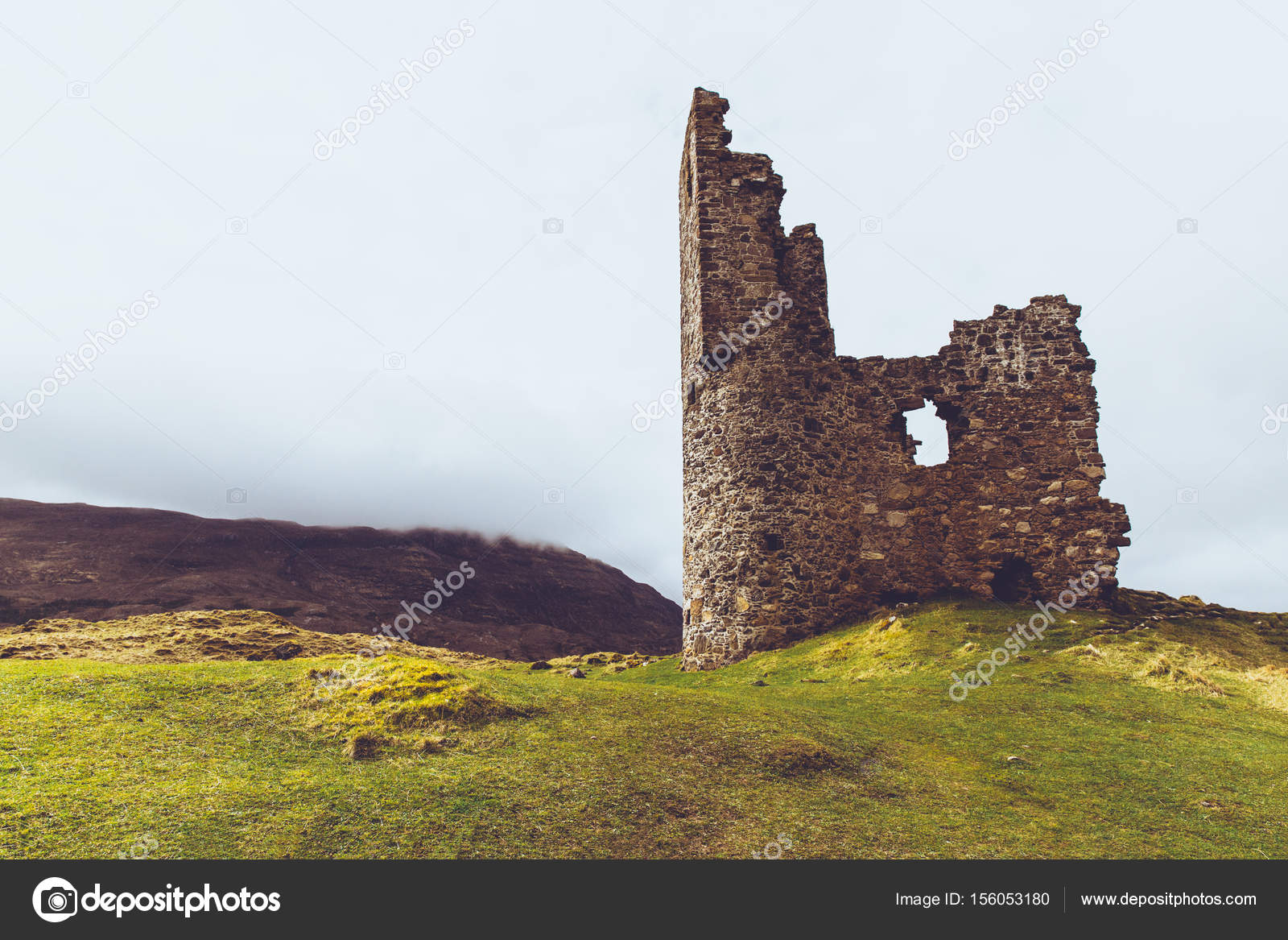 Ardvreck Castle Sutherland Stock Photo C Tomeversley