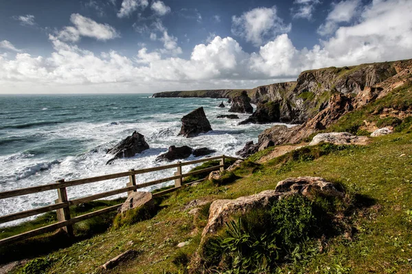 Bedruthan Steps rocas en Cornwall — Foto de Stock