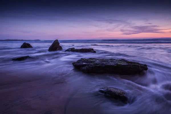 Pôr do sol sobre o mar — Fotografia de Stock