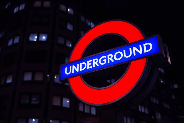 Underground london sign — Zdjęcie stockowe