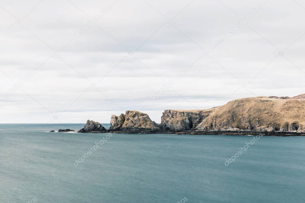 Farr Bay rocks in the sea 