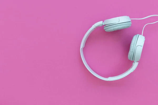 White music headphones — Stock Photo, Image