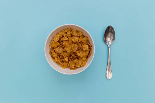 Café da manhã cereais flocos de milho — Fotografia de Stock