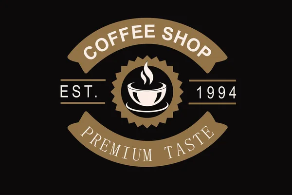 Kaffee Premium-Etikett — Stockvektor
