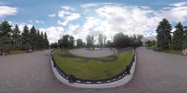 360 wideo Square w centrum Charkowa — Wideo stockowe