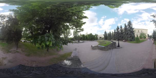 360 video torg i centrum av Charkiv — Stockvideo