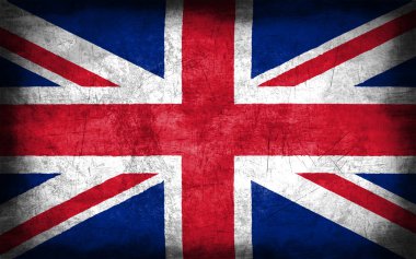 Büyük Britanya bayrağı ile metal doku