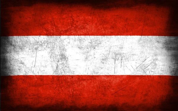 Σημαία Αυστρίας με grunge μέταλλο υφή — Φωτογραφία Αρχείου