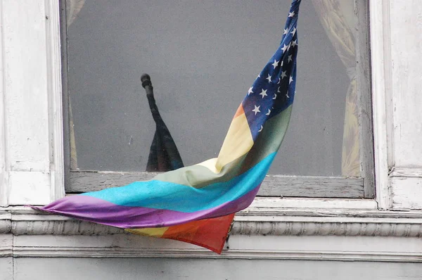 Bandera LGBT en San Francisco — Foto de Stock